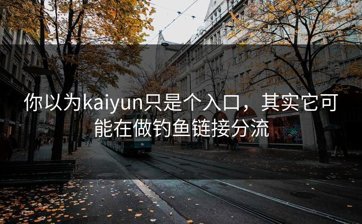 你以为kaiyun只是个入口，其实它可能在做钓鱼链接分流